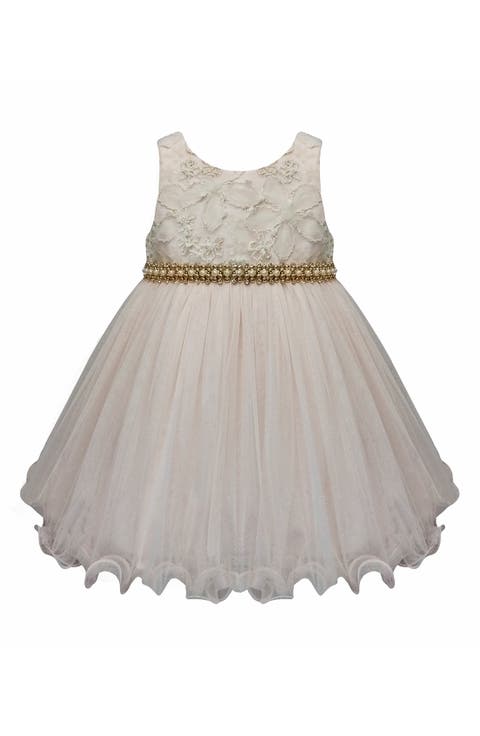 Candlelight Floral Lace Dress & Bloomers (Baby)