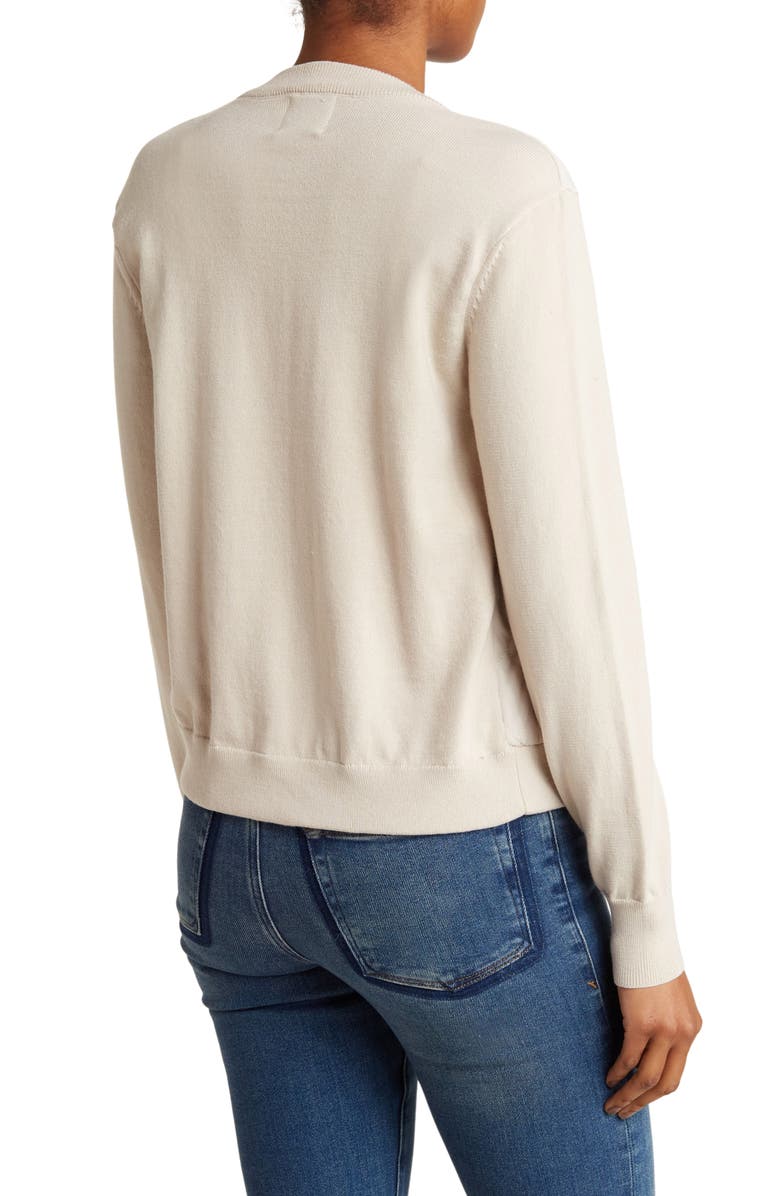 ELIE ELIE TAHARI Quilted Knit Bomber Jacket, Alternate, color, 