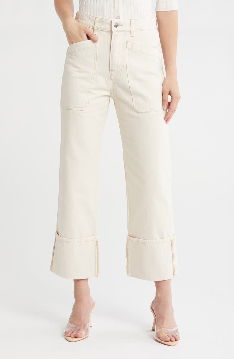 Veronica Beard Dylan High Waist Straight Leg Carpenter Jeans, Main, color, 