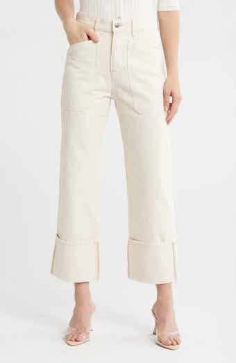 Veronica Beard Dylan High Waist Straight Leg Carpenter Jeans