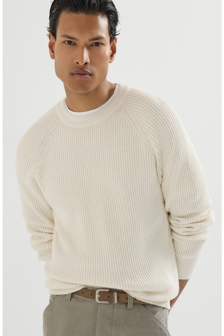 English Rib knit sweater, Alternate, color, Panama