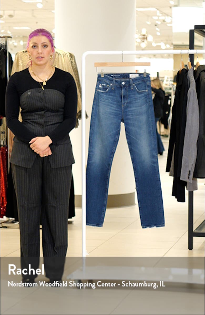 Mari High Waist Slim Straight Leg Jeans, sales video thumbnail