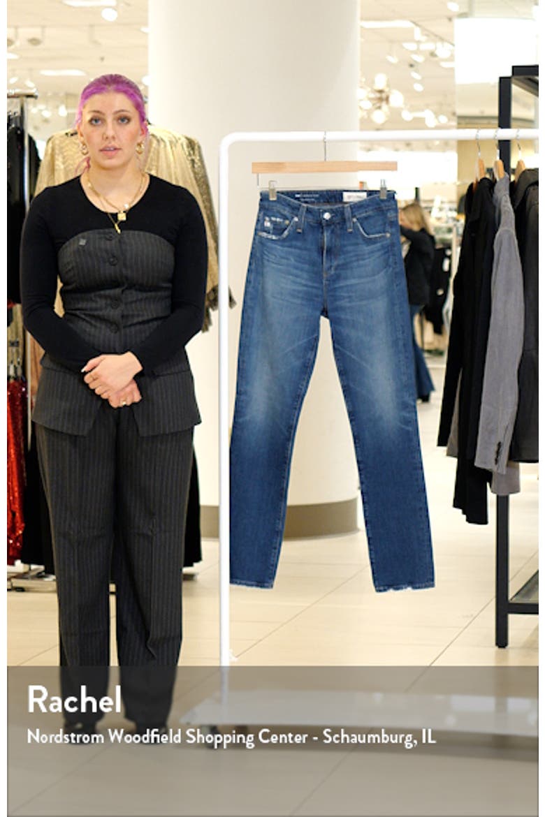 Mari High Waist Slim Straight Leg Jeans video
