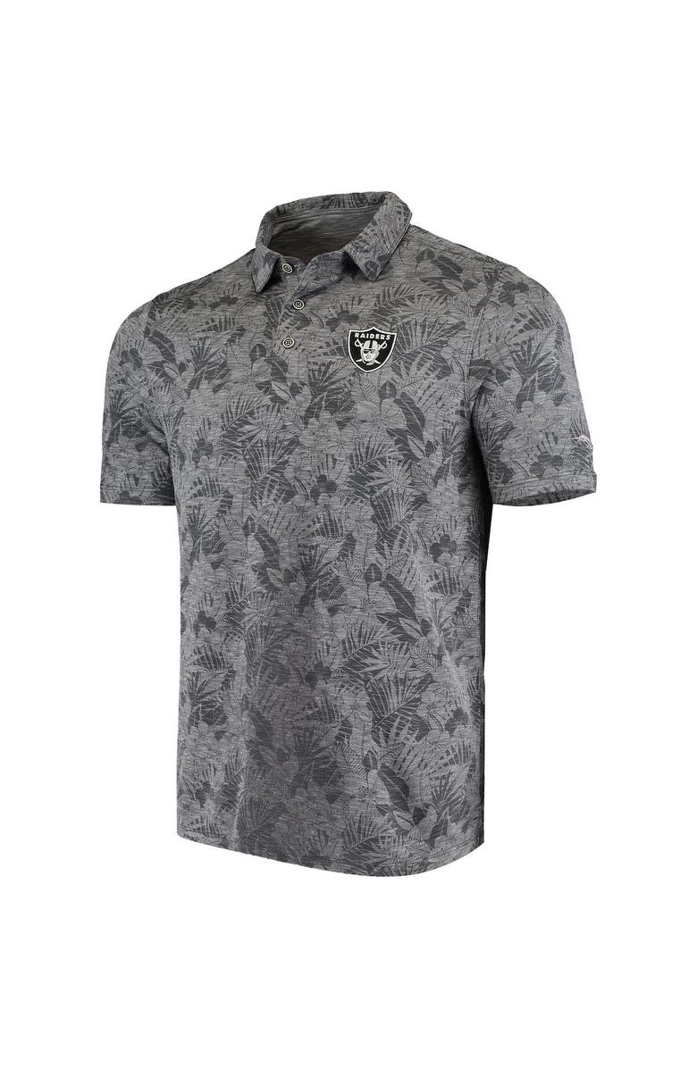 Tommy Bahama Men's Tommy Bahama Black Las Vegas Raiders Sport Palmetto Palms Polo, Alternate, color, 