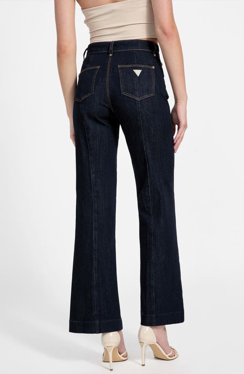 Guess New Faye High Waist Ankle Jeans In Blue