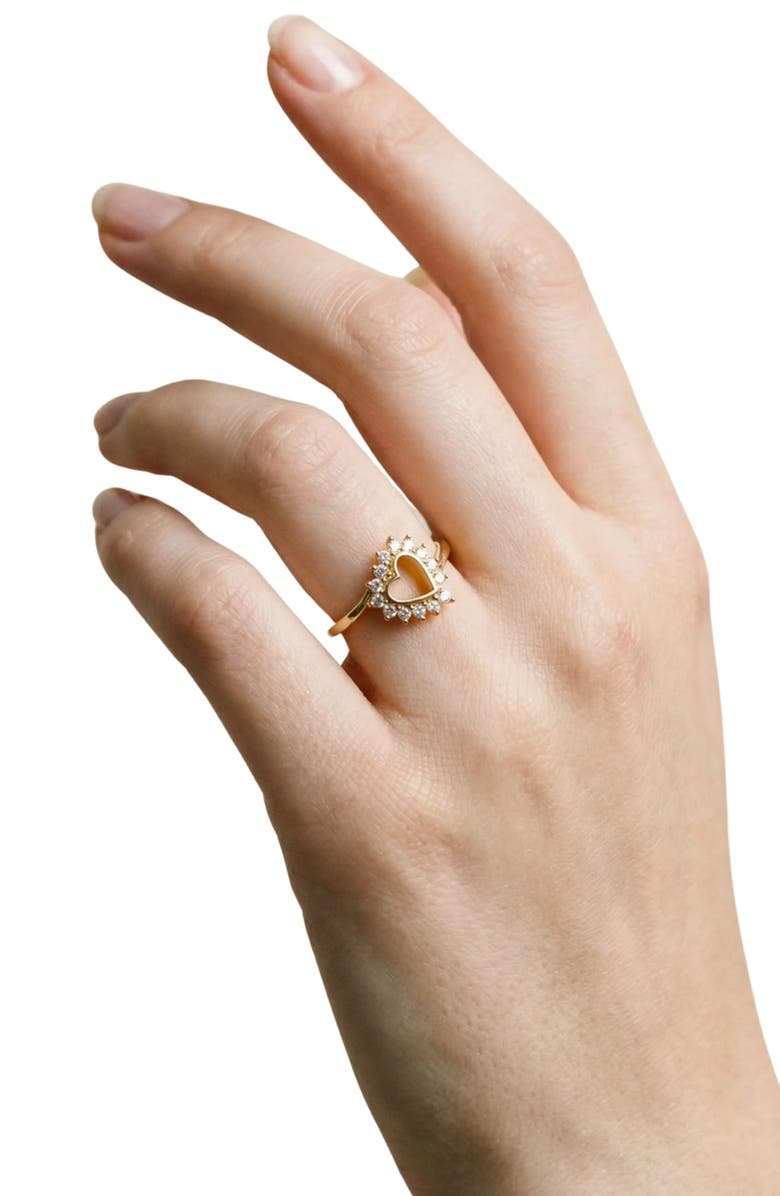 The M Jewelers The Marie Heart Ring, Alternate, color, Gold