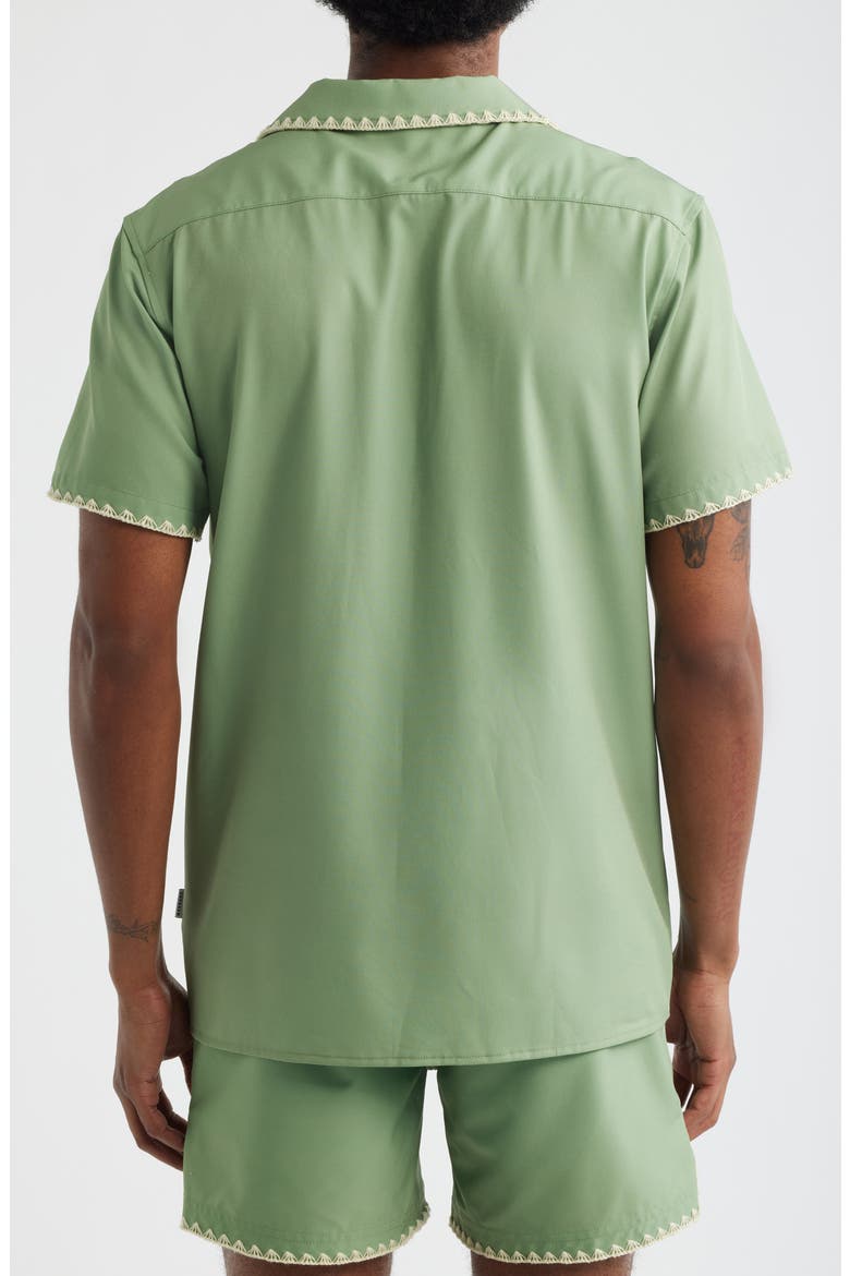 Hotel Stitch Weekend Camp Shirt, Alternate, color, LIGHT GREEN