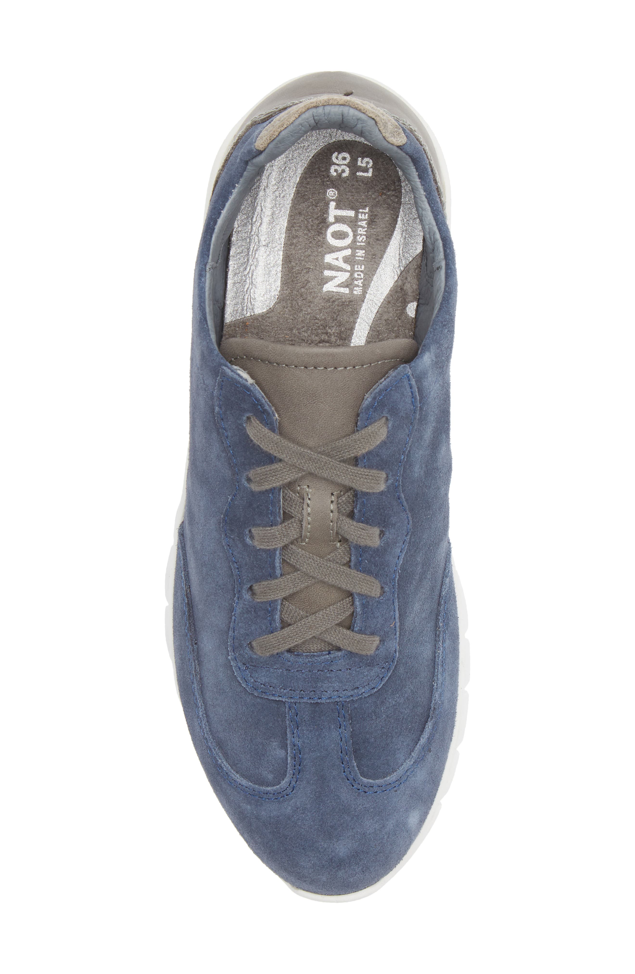 Naot Infinity Colorblock Sneaker, Alternate, color, Midnight Blue Gray Combo