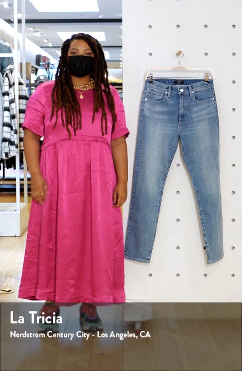 Peggi High Waist Ankle Straight Leg Jeans, sales video thumbnail