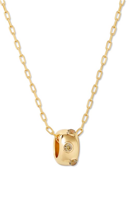 Brook & York Brook And York Kate Birthstone Pendant Necklace In Gold - August