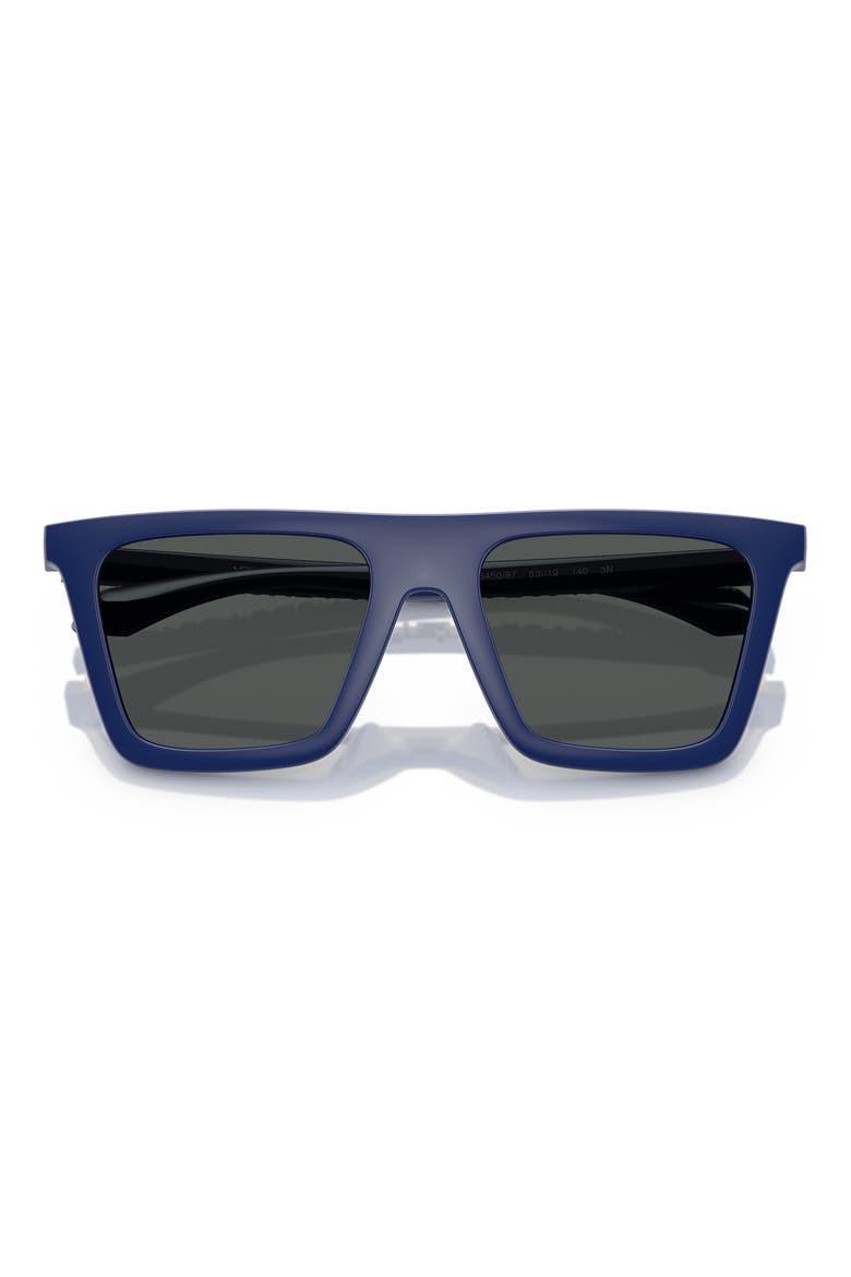 53mm Rectangular Sunglasses, Alternate, color, BLUE GREY