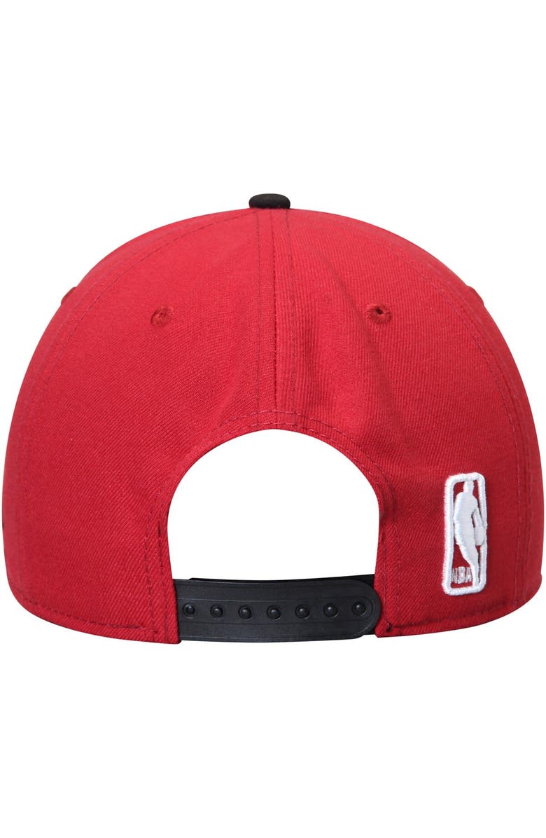 New Era Men's New Era Red/Black Miami Heat 2-Tone 9FIFTY Adjustable Snapback Hat, Alternate, color, Red