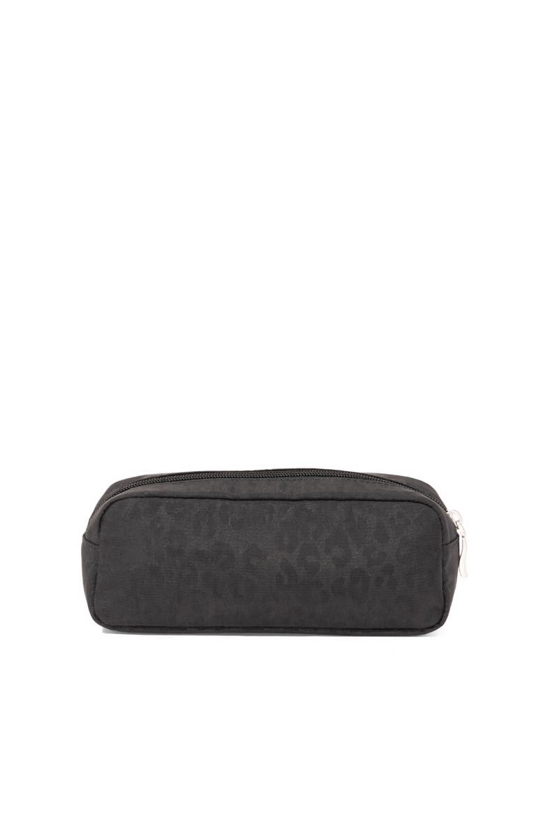BAGGALLINI Long Pocket Cosmetic Bag, Alternate, color, Black Cheetah Emboss