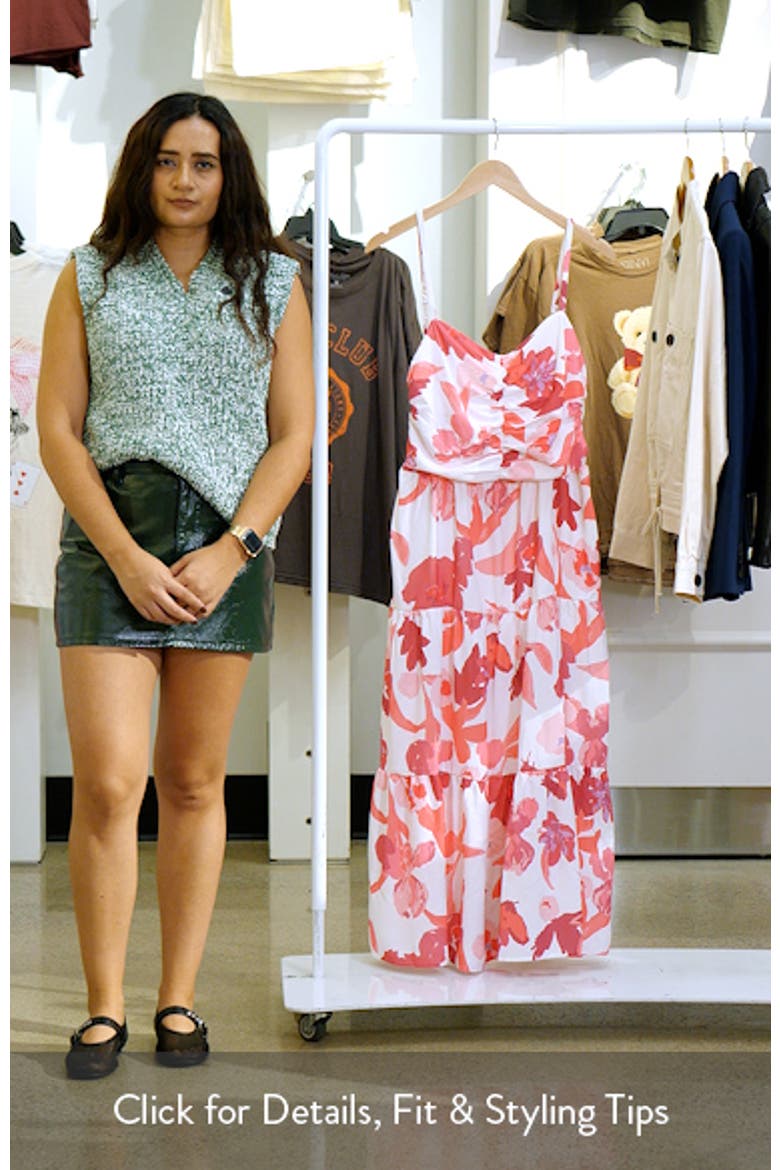 Monika Floral Fit & Flare Maxi Dress video