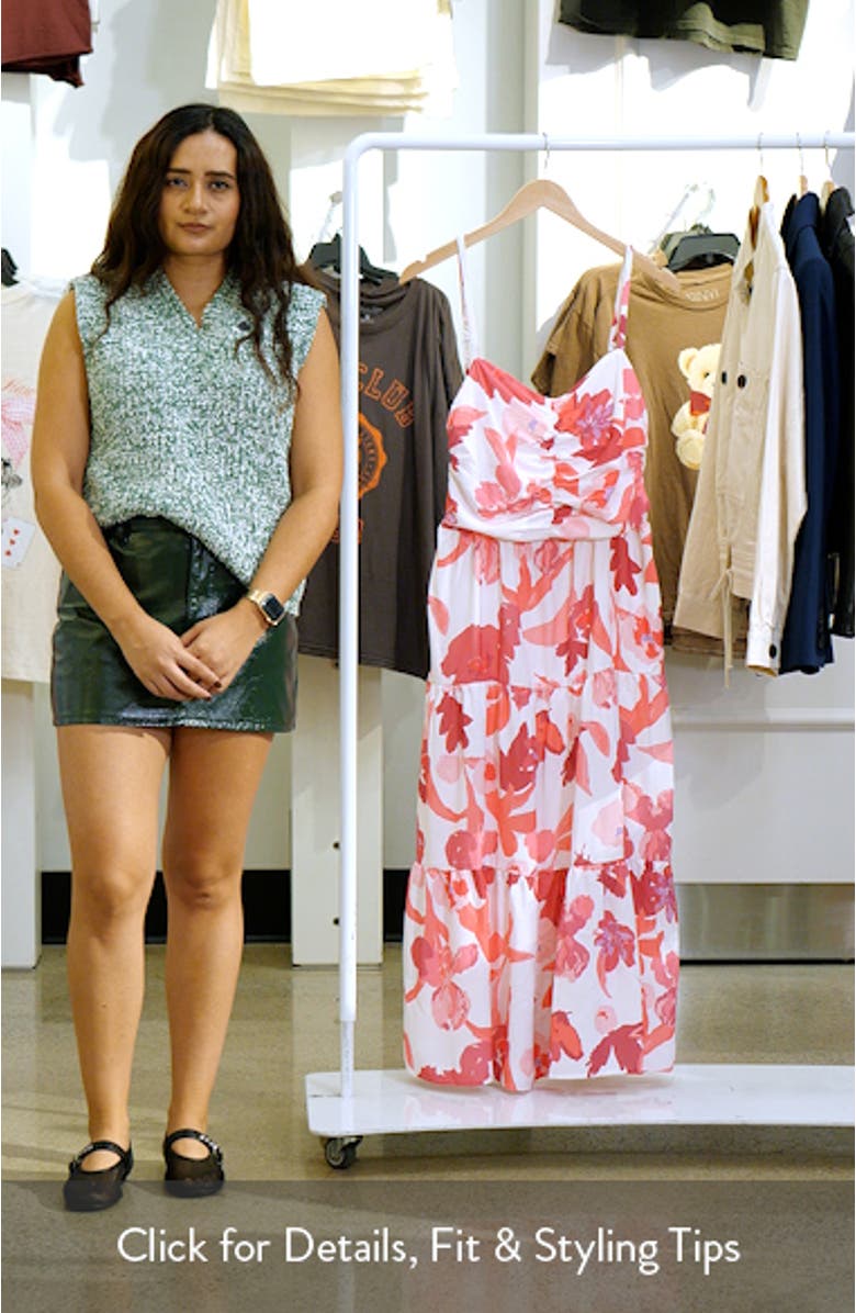 Monika Floral Fit & Flare Maxi Dress, sales video thumbnail