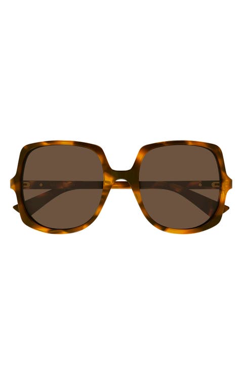 55mm Gradient Butterfly Sunglasses