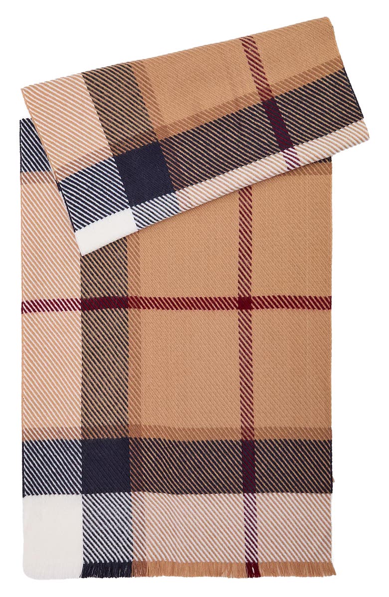 Barbour Blair Tartan Scarf, Alternate, color, Hessian Tartan