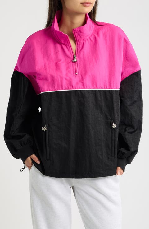 Juliet Nylon Quarter Zip Track Jacket