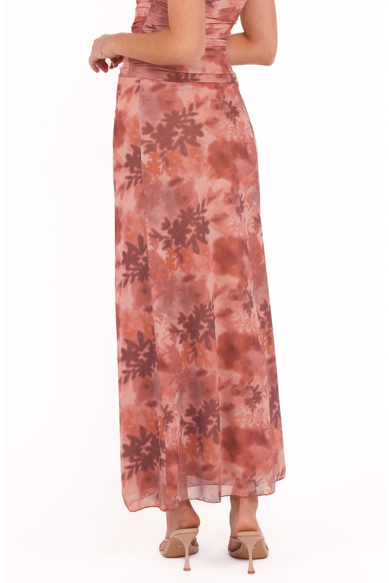 Bloise Floral Print Maxi Skirt, Alternate, color, BLURRED BOTANICS