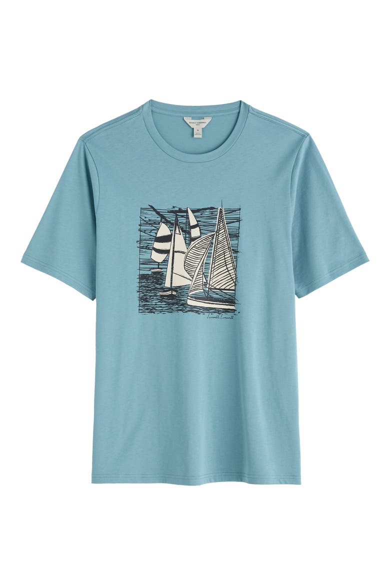 Midwatch Organic Cotton Graphic T-Shirt, Alternate, color, COVERACK BOATS ENAMEL