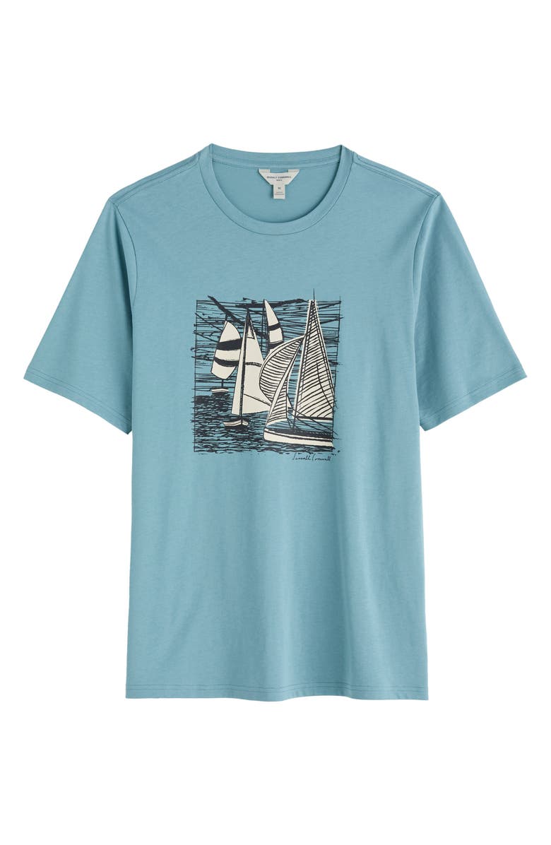 Seasalt Cornwall Midwatch Organic Cotton Graphic T-Shirt, Alternate, color, Coverack Boats Enamel