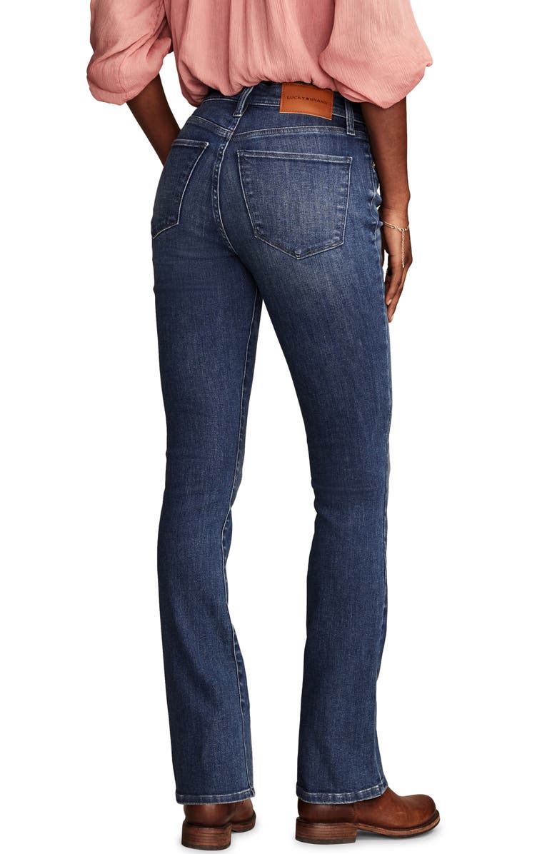 Lucky Brand Stevie High Waist Mini Bootcut Jeans, Alternate, color, Trail Mix