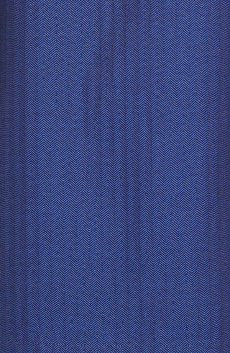 Majestic International Herringbone Cotton Pajamas, Alternate, color, True Blue