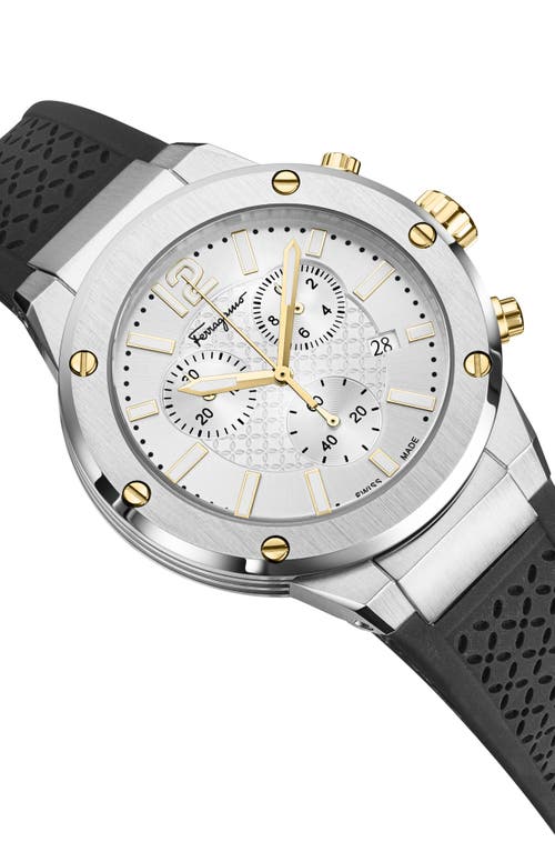 Ferragamo F-80 Chrono Silicone Watch