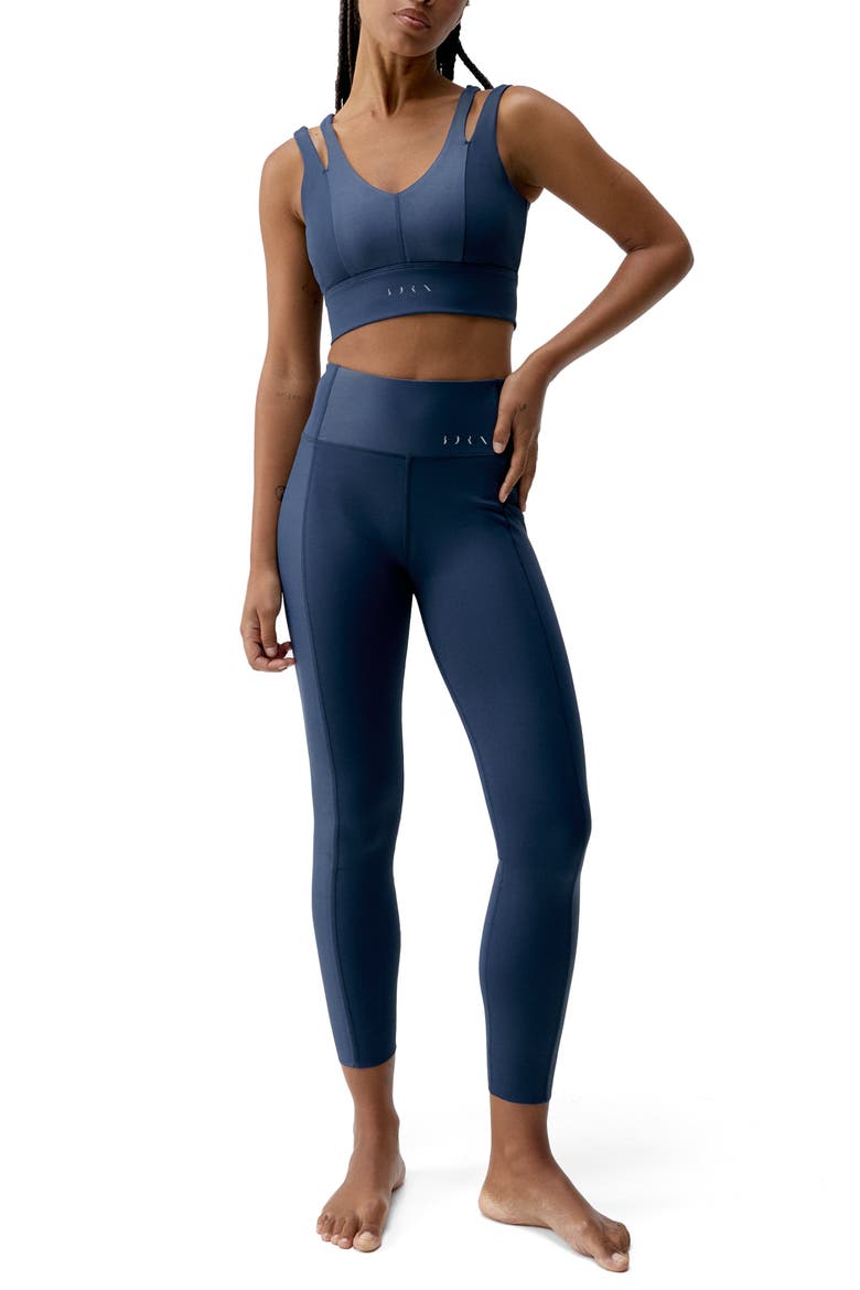 Maan Medium Support Performance Sport Top, Alternate, color, Sailor Blue