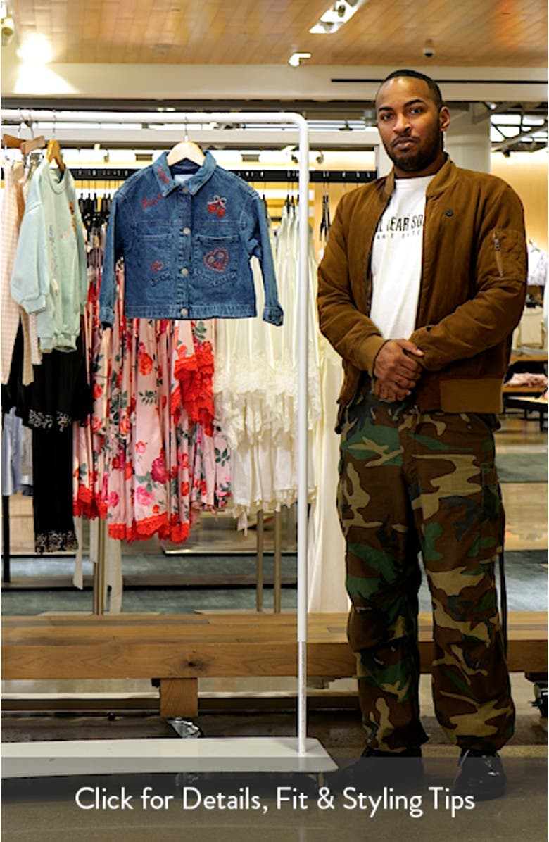 Kids' Embroidered Denim Jacket, sales video thumbnail