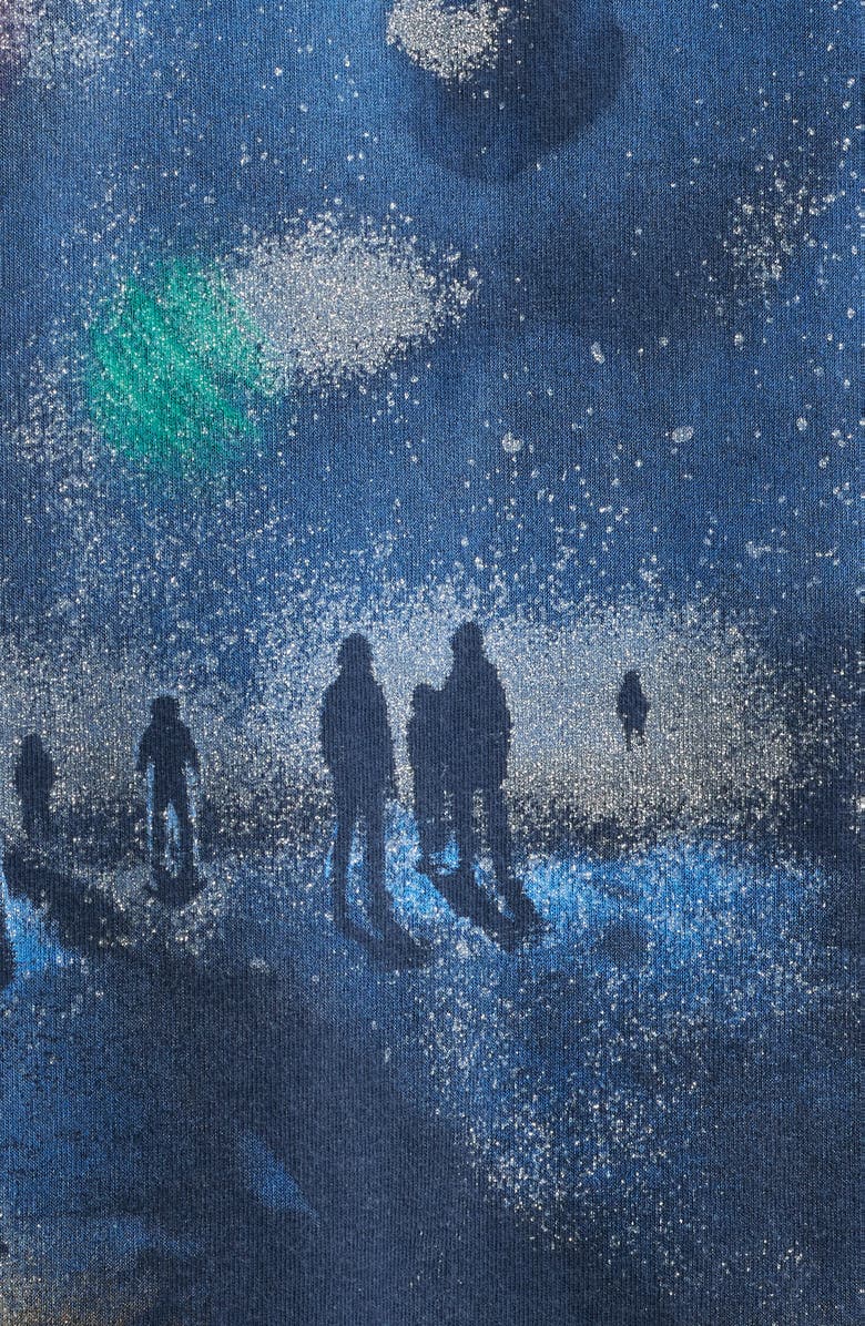 Billionaire Boys Club BB Mist Oversize Cotton Graphic T-Shirt, Alternate, color, Navy Blazer