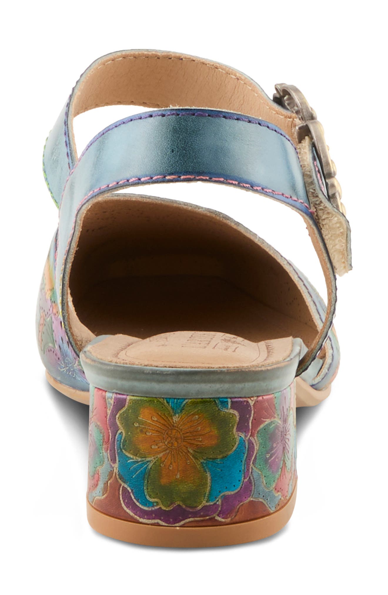 Funferbiz Ankle Strap Pump, Alternate, color, BLUE MULTI