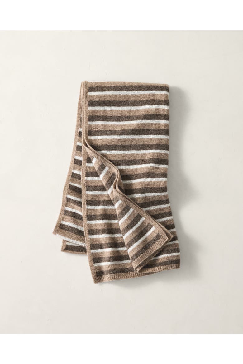 Cashmere Striped Scarf, Main, color, Dk Driftwd Hthr Multi