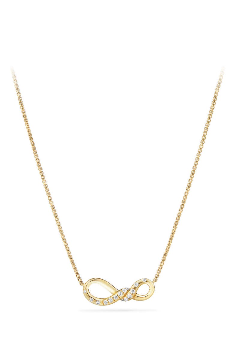 Continuance Pendant Necklace in 18K Gold with Diamonds, Main, color, YELLOW GOLD