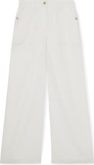 Reiss Ashby Wide Leg Linen Pants