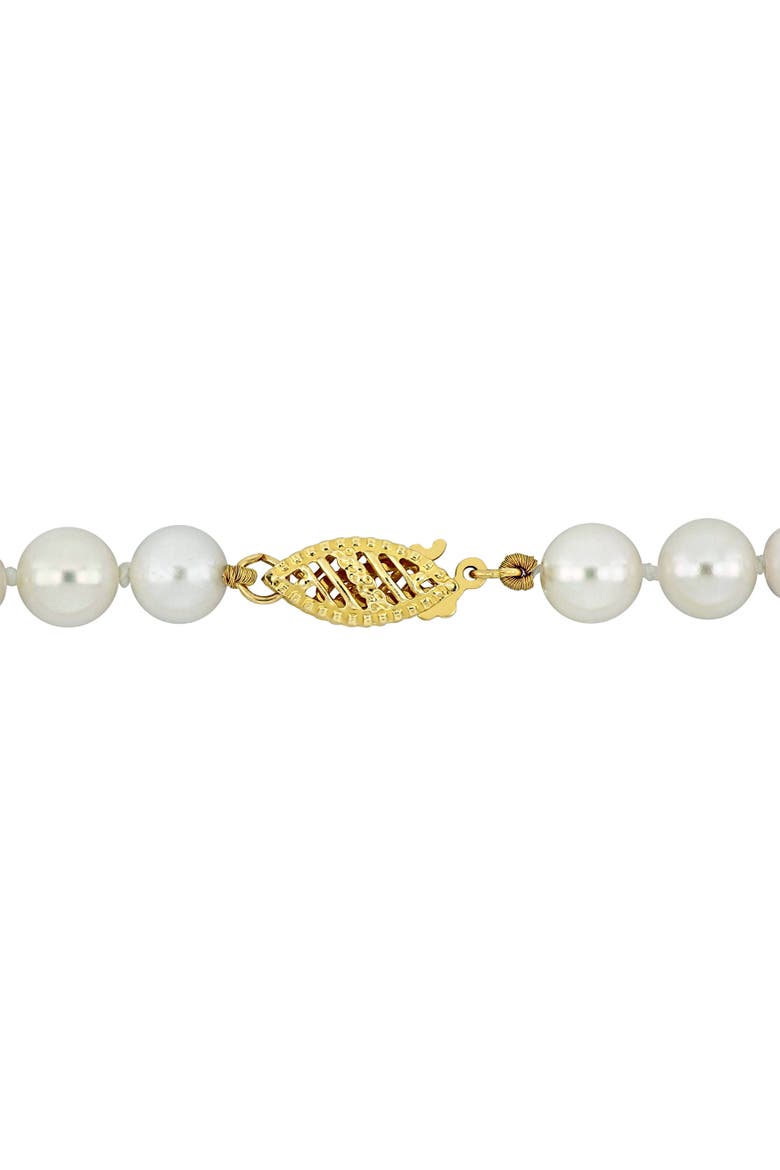 Cultured Akoya Pearl Strand Necklace 14K, Alternate, color, Pearl Size: 6-6.5mm