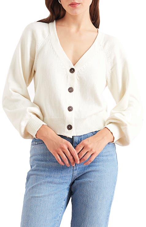 Greta Cropped Cotton Cardigan