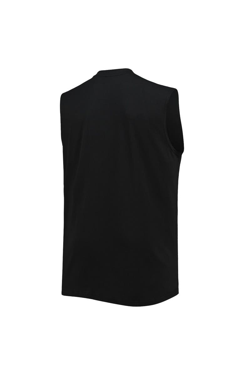 PROFILE Men's Black Tampa Bay Buccaneers Big & Tall Muscle Tank Top, Alternate, color,