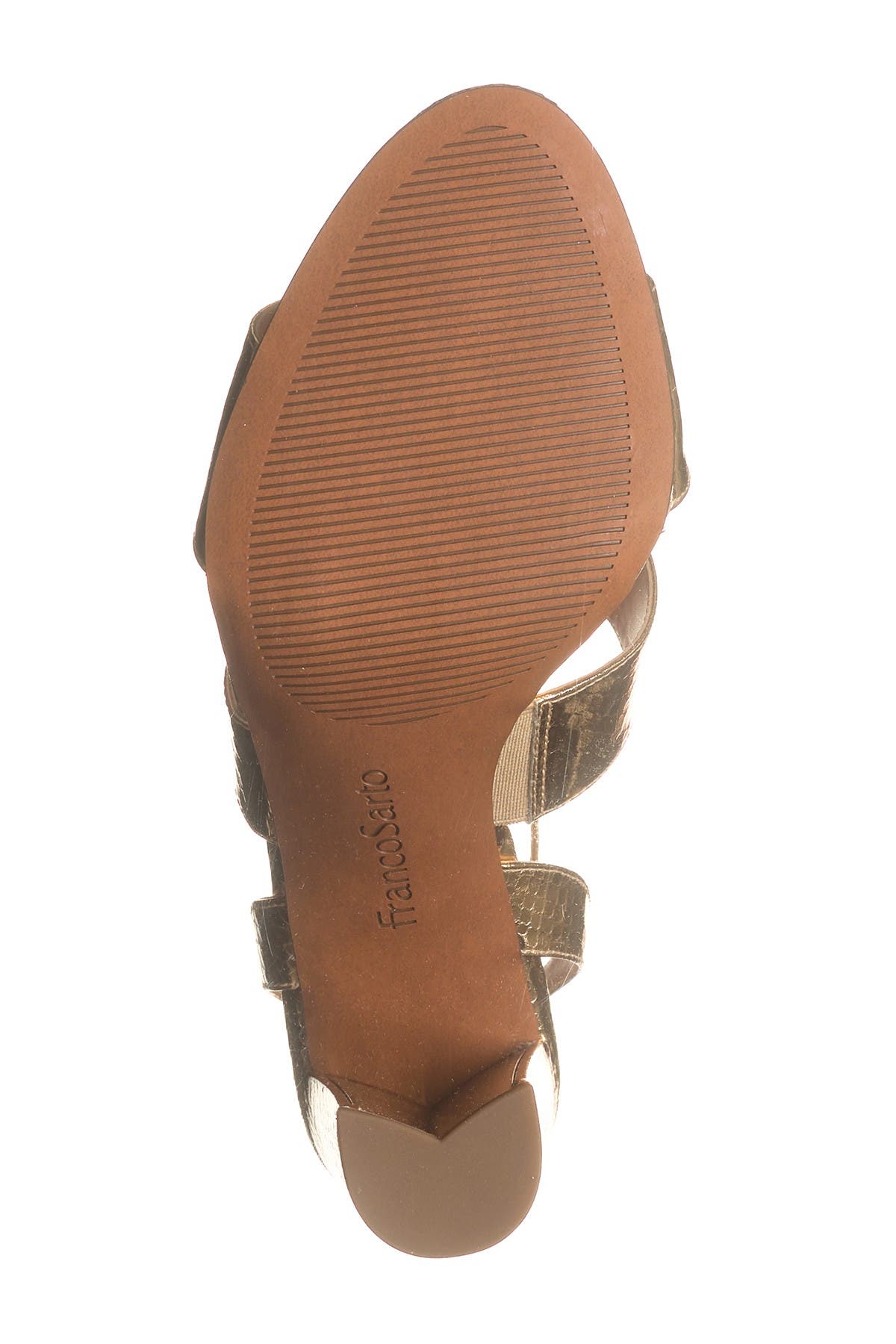 Franco Sarto Haneli Reptile-Embossed Ankle Strap Sandal, Alternate, color, 