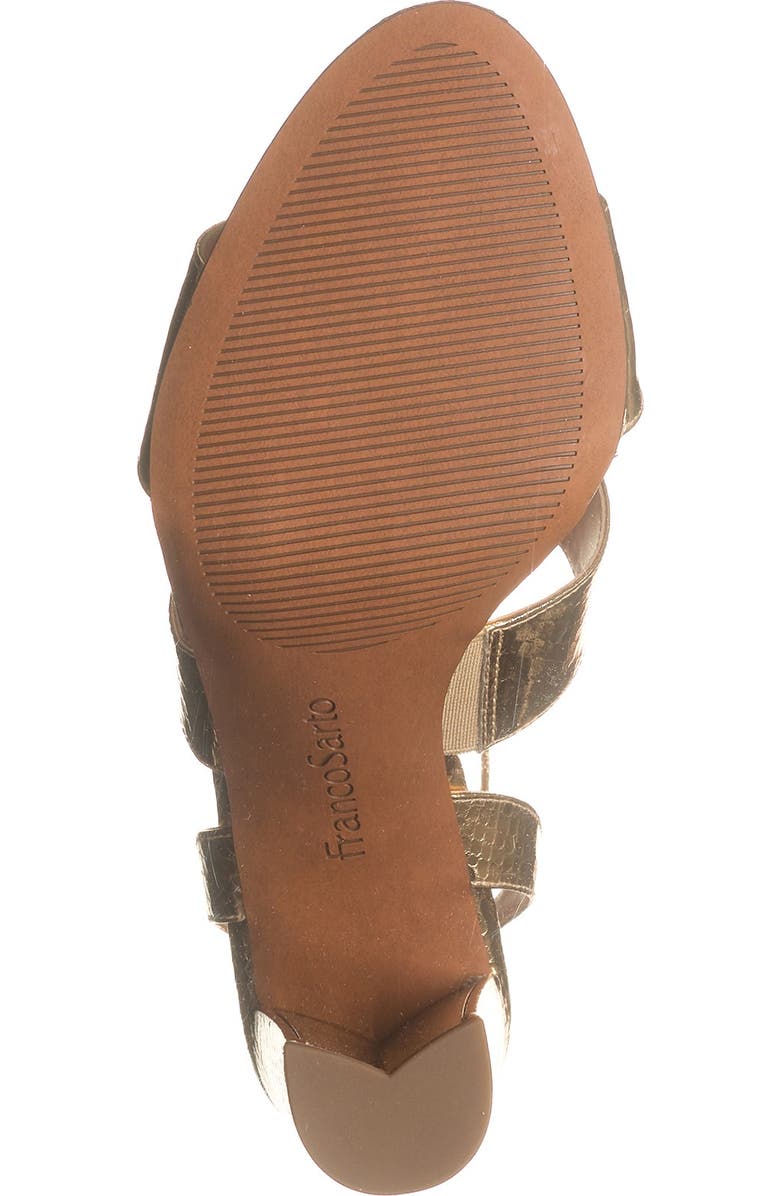 Franco Sarto Haneli Reptile-Embossed Ankle Strap Sandal, Alternate, color,