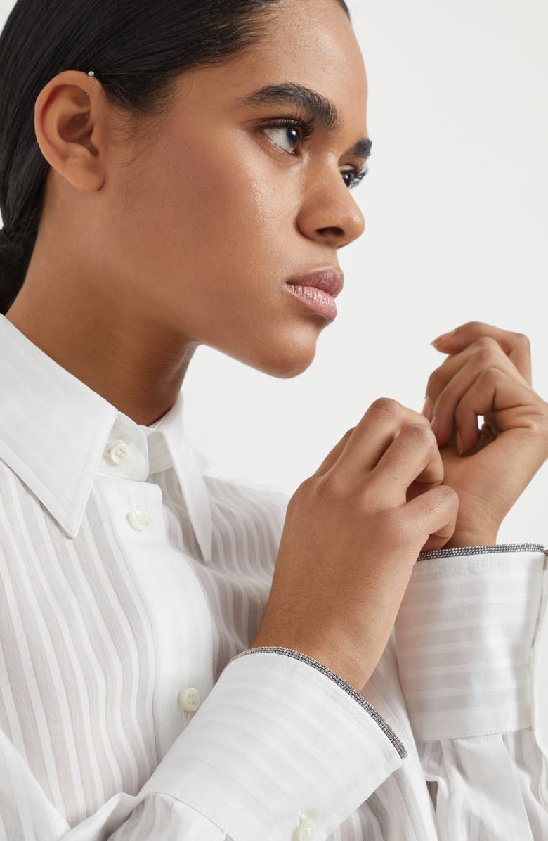 Brunello Cucinelli Organza shirt, Alternate, color, 