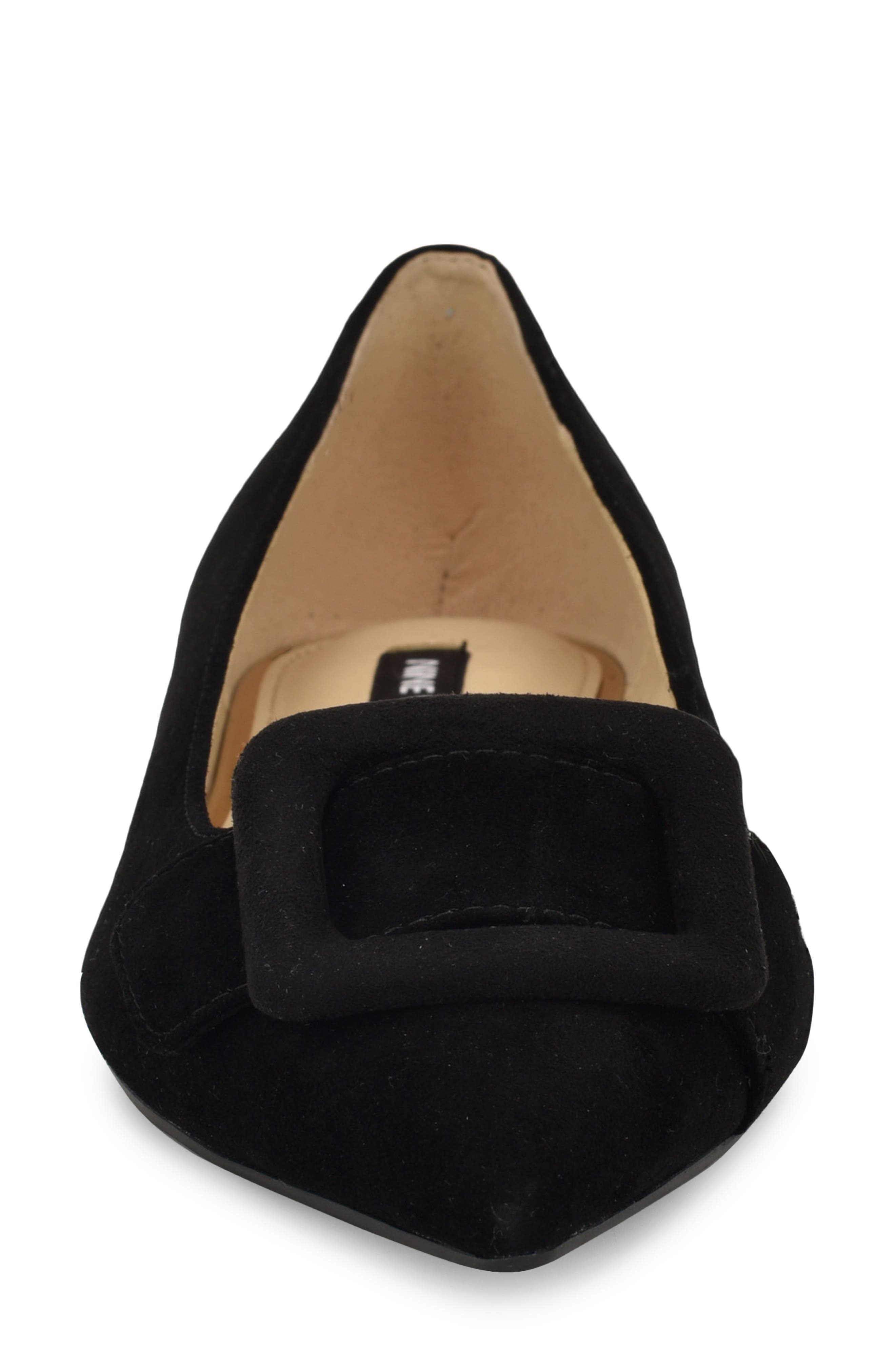 Nine West Jesike Pointed Toe Flat, Alternate, color, Black 2