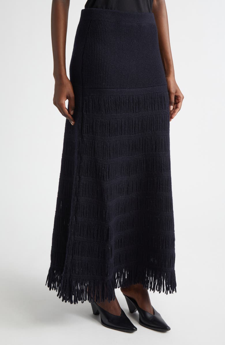 Diotima Alba Wool Blend Sweater Skirt, Alternate, color, Midnight