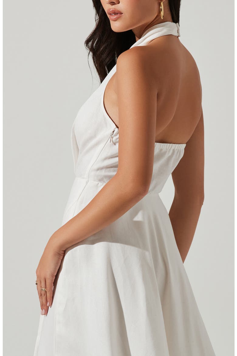 Keava Halter Dress, Alternate, color, WHITE
