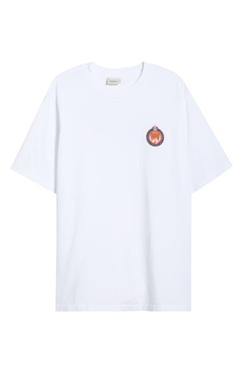 Malbon Golf Bermuda Maxwell Crest Cotton Graphic T-Shirt in White  product