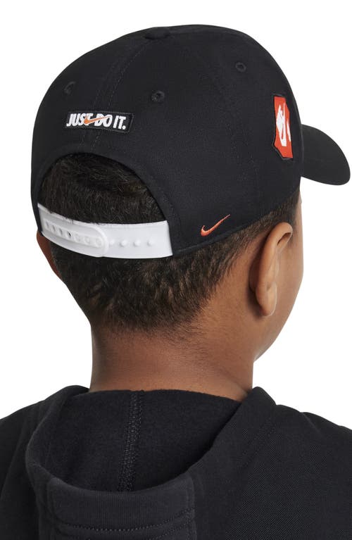 Nike Kids' Logo Toss Patch Club Baseball Cap In Black