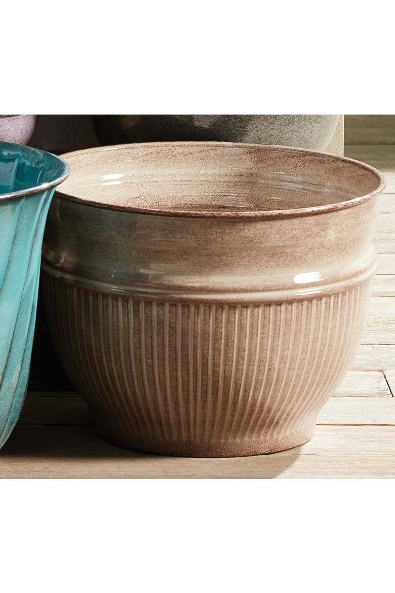 Camelia Pots, Set of 3, Alternate, color, Brown