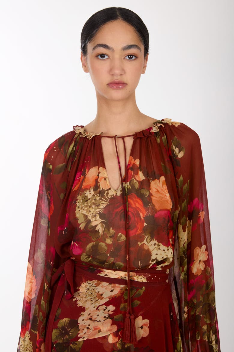 Murray Blouse, Alternate, color, Rose Floral