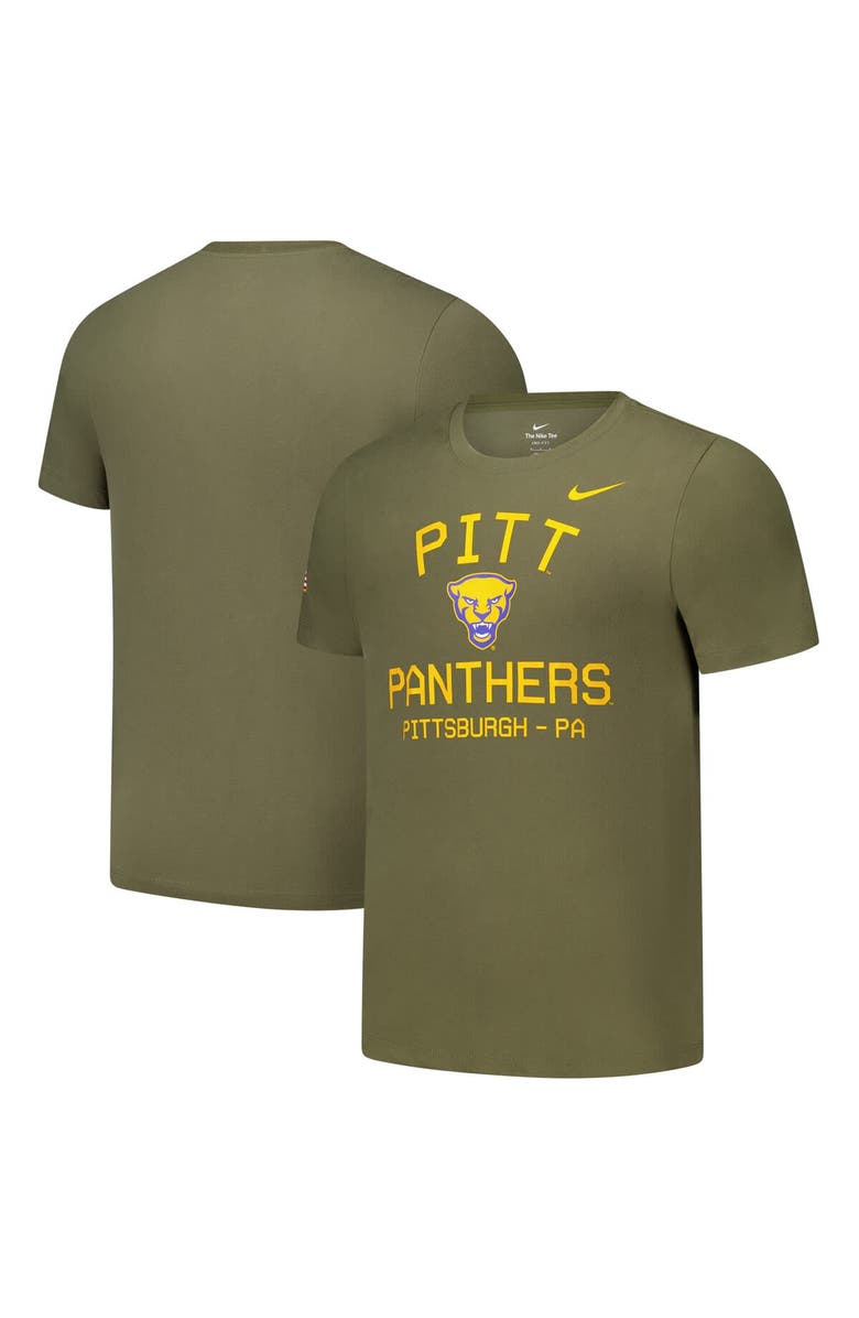 Nike Men's Nike Olive Pitt Panthers 2024 Military Appreciation Performance T-Shirt, Main, color,