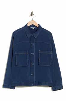 MAX STUDIO Long Sleeve Denim Jacket